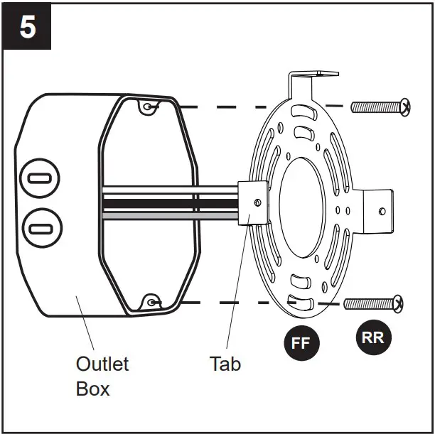 two mounting bracket screws