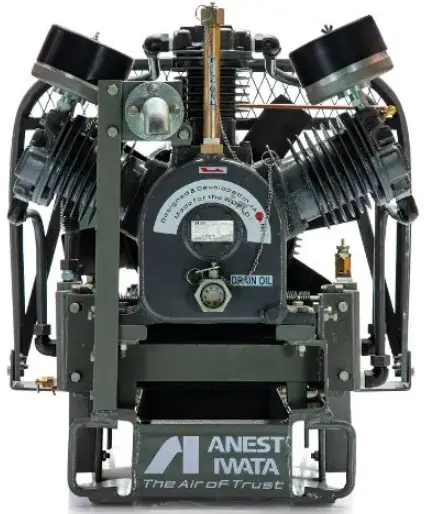 ANEST IWATA SLVB-5 Oil-Free Scroll Vertical Pump-Motor