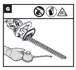 WORX WG216E, WG216E.X Electric Hedge Trimmer - fig 3