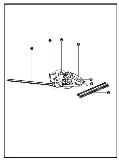 WORX WG216E, WG216E.X Electric Hedge Trimmer - fig