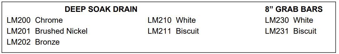 Laurel Mountain 4260APT064 60 X 42 Inch Skirted Acrylic Soaker - Accessories