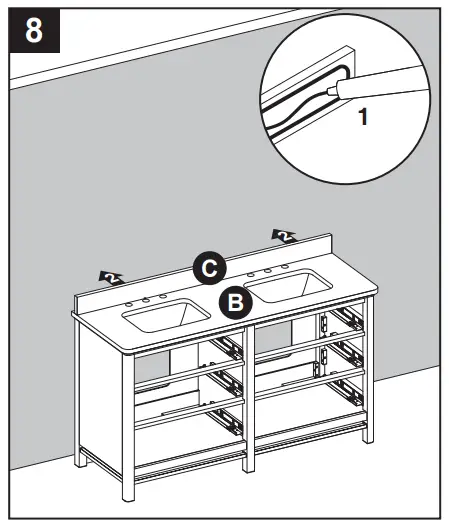 allen roth 1694VA-60-241-900-UM Undermount Double Sink - figure 10