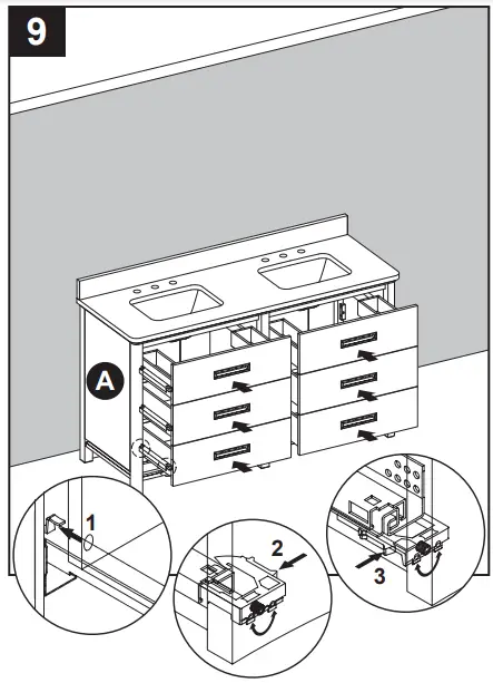 allen roth 1694VA-60-241-900-UM Undermount Double Sink - figure 11