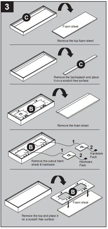 allen roth 1694VA-60-241-900-UM Undermount Double Sink - figure 3