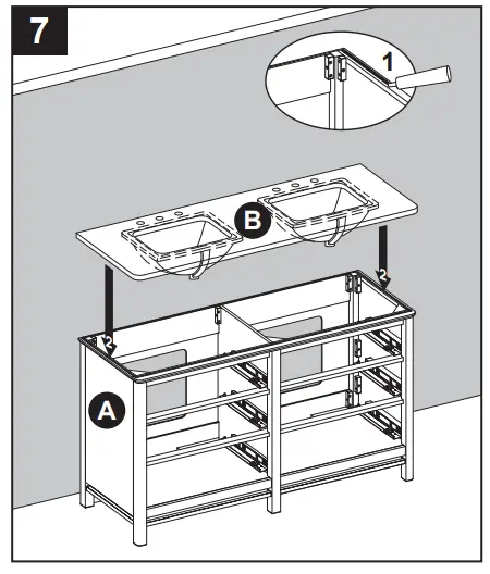 allen roth 1694VA-60-241-900-UM Undermount Double Sink - figure 9