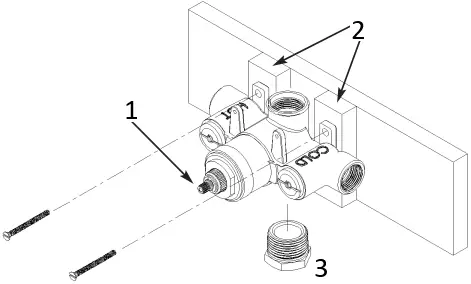 NEWPORT BRASS Thermostatic Valve and Trim fig 1