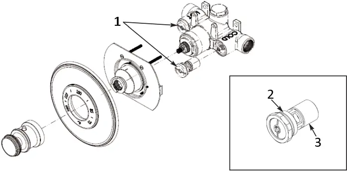 NEWPORT BRASS Thermostatic Valve and Trim fig 8a