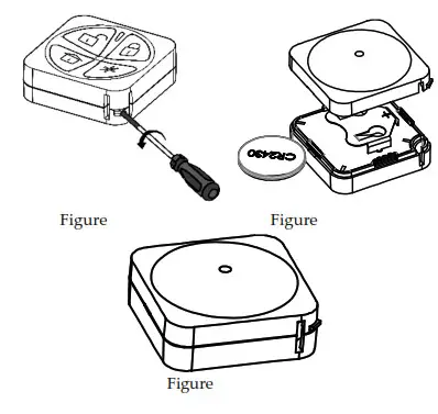 RISCO RW332KF1 Panda 4 Button 2 Way Keyfob
