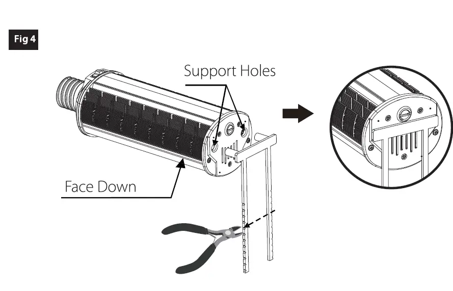RAB HIDFA-XXS-H-E26-8CCT-BYP Wall Pack Series 4