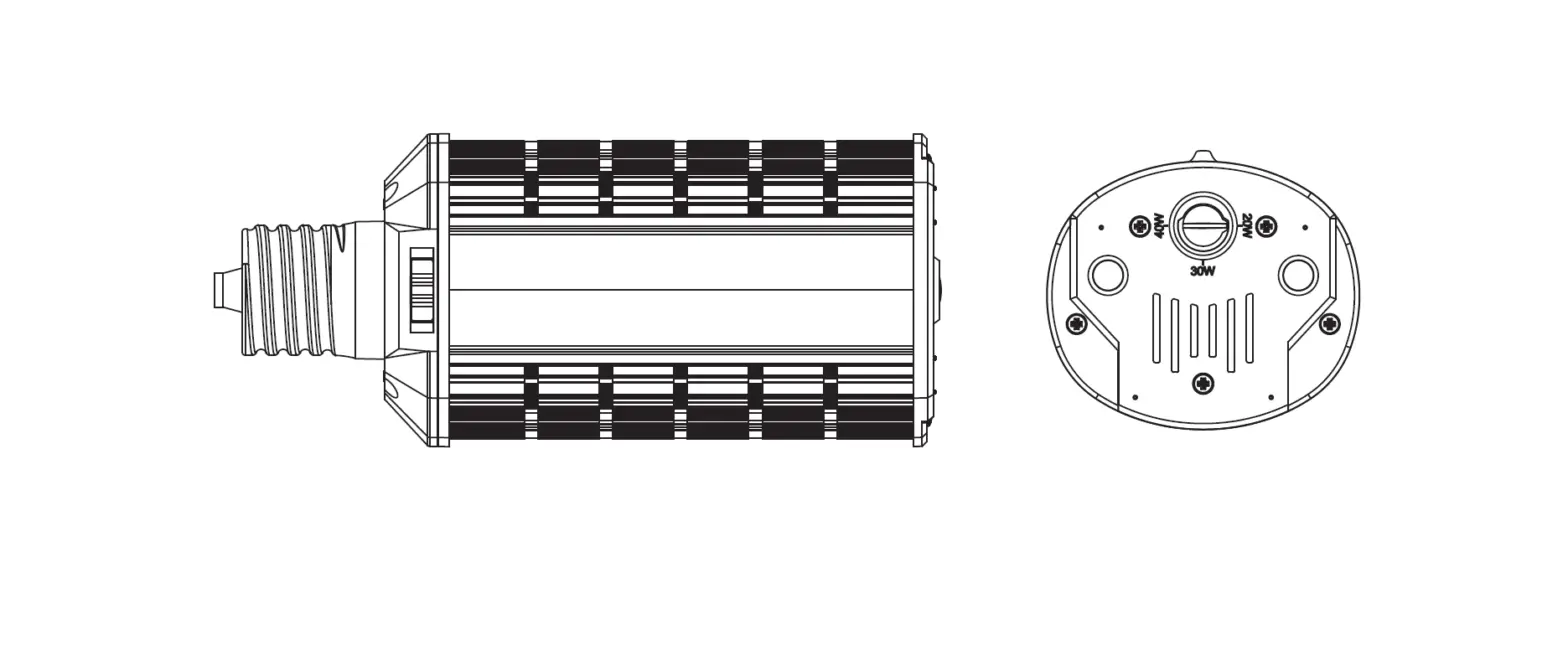 Rab Hidfa-xxs-h-e26-8cct-byp Wall Pack Series Instructions