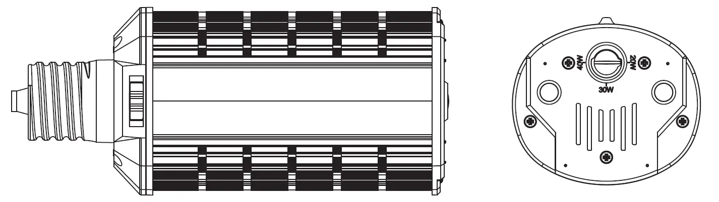 RAB HIDFA-XXS-H-E26-8CCT-BYP Wall Pack Series