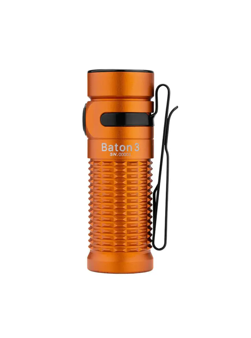 Olight Baton 3 Orange Limited Edition Flashlight User Manual Olight Baton 3 Orange Limited Edition Flashlight User Manual