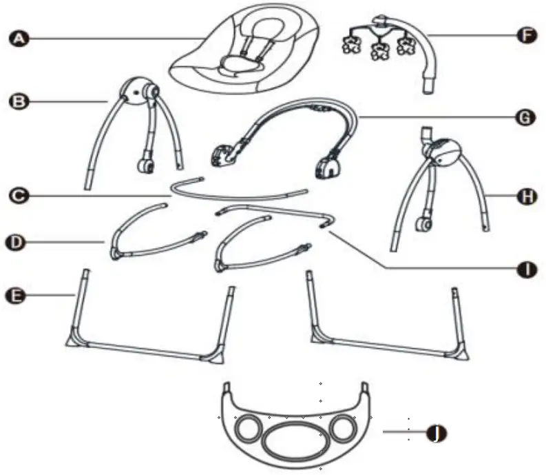 MOnI PD-A02 Children's Swing - fig 1