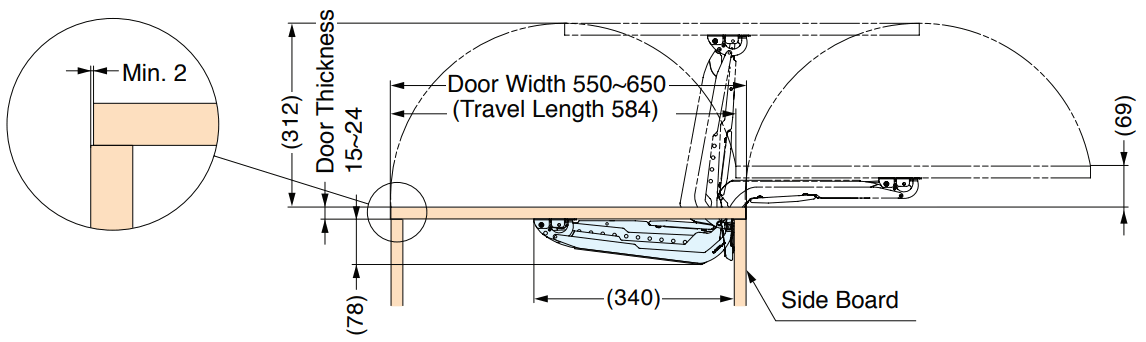 SUGATSUNE LIN X 600 Lateral Door Opening System - FIGURE 21