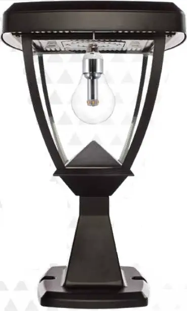 GAMA SONIC 118B50033 Inversee Bulb Solar Light Wall, Pier 3 Inch Fitter Mount