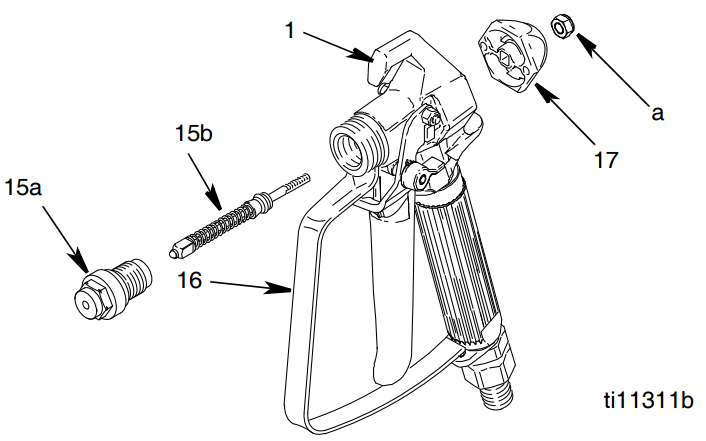 GRACO SG2 Metal Spray Guns -Replacing Needle