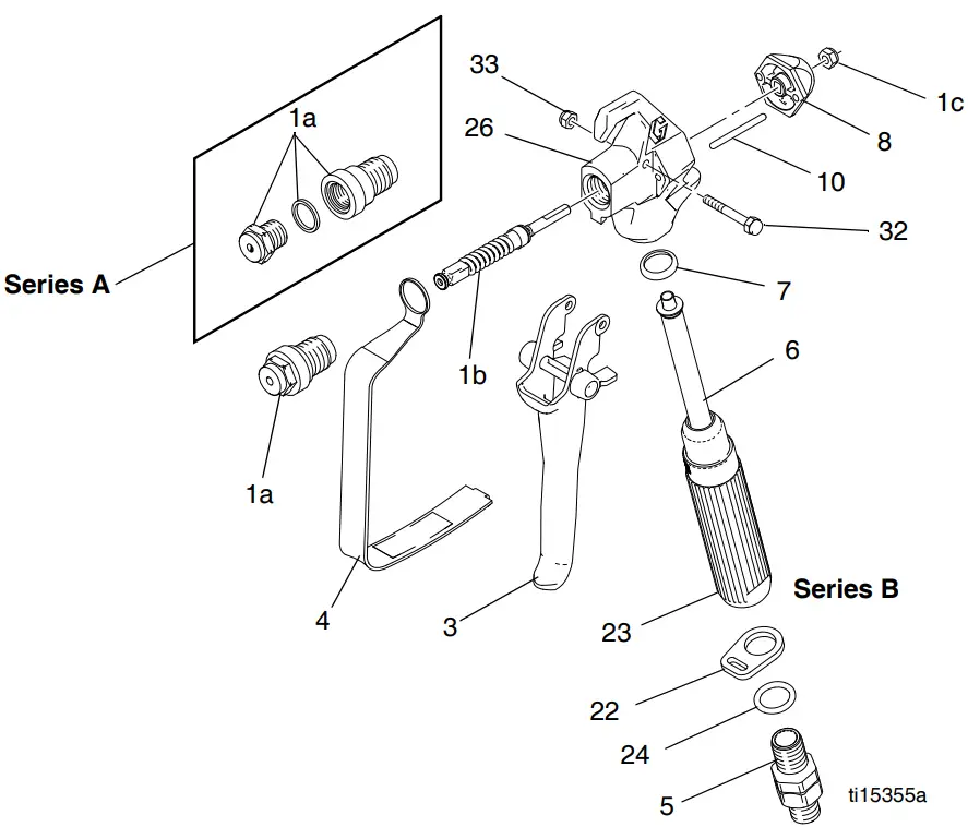 GRACO SG2 Metal Spray Guns -fig