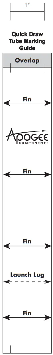 APOGEE QuickDraw 29 mm Motor Rocket - fig 1