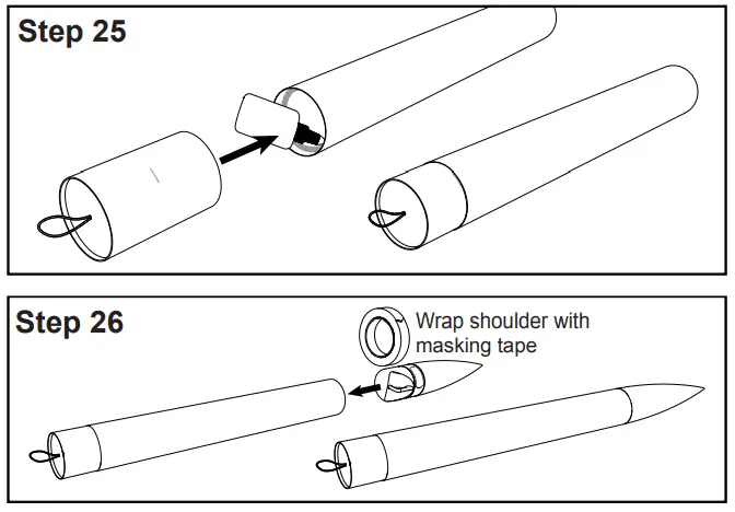APOGEE QuickDraw 29 mm Motor Rocket - fig 15