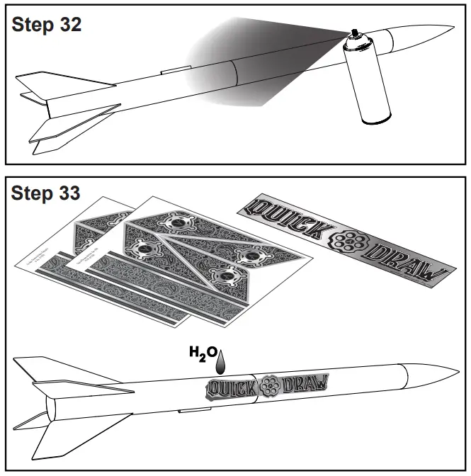 APOGEE QuickDraw 29 mm Motor Rocket - fig 19