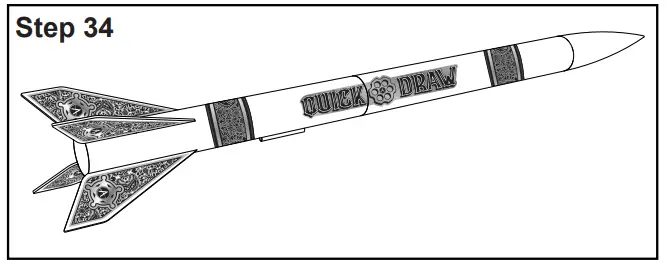 APOGEE QuickDraw 29 mm Motor Rocket - fig 20