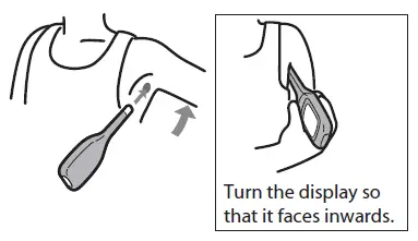 Place the sensor tip in the center of the armpit.