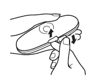 Remove the thermometer from the storage case.