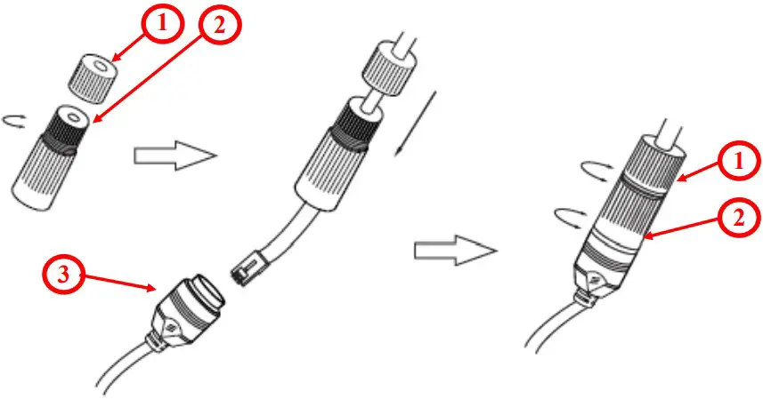 NOVUS NVIP 5VE 6202M II Vandal Proof IP Camera with Motor - Ethernet cable
