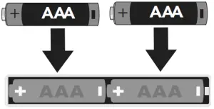NS-RMTSAM21 - INSTALLING BATTERIES