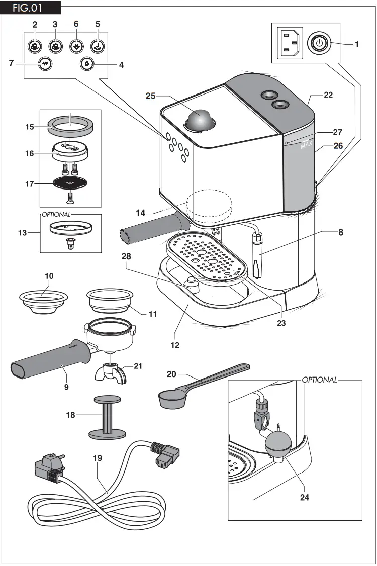 GAGGIA Baby Dose Coffee Machine - Figure 1