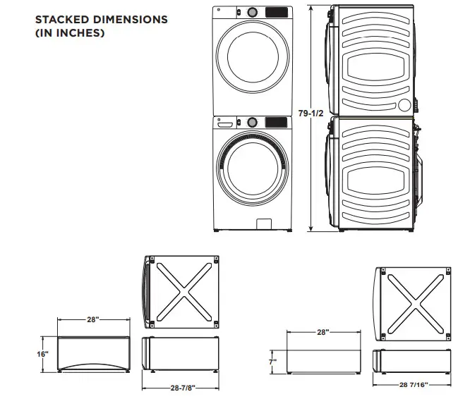 GE Profile PFW950SPTDS Capacity Smart Front Load Energy Star Steam Washer - Figure 1