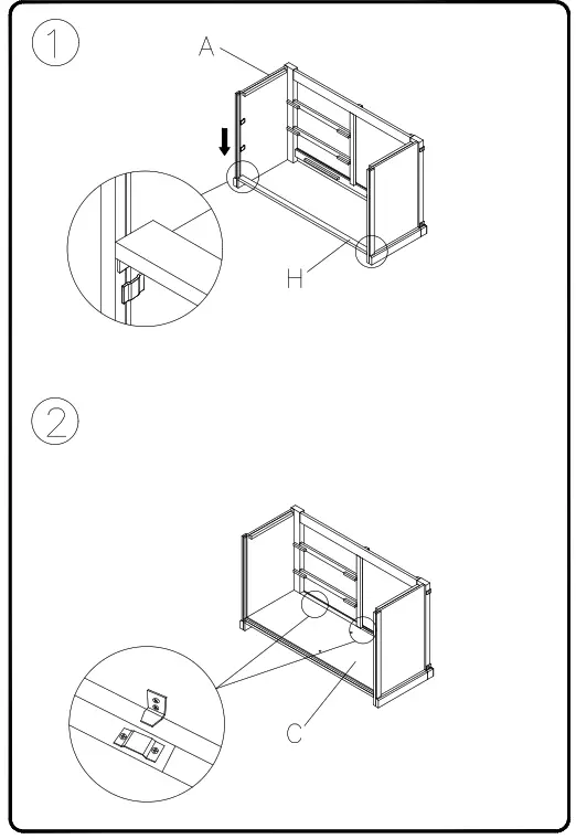 ASHLEY W56228 Budmore 50 Inch TV Stand - 4