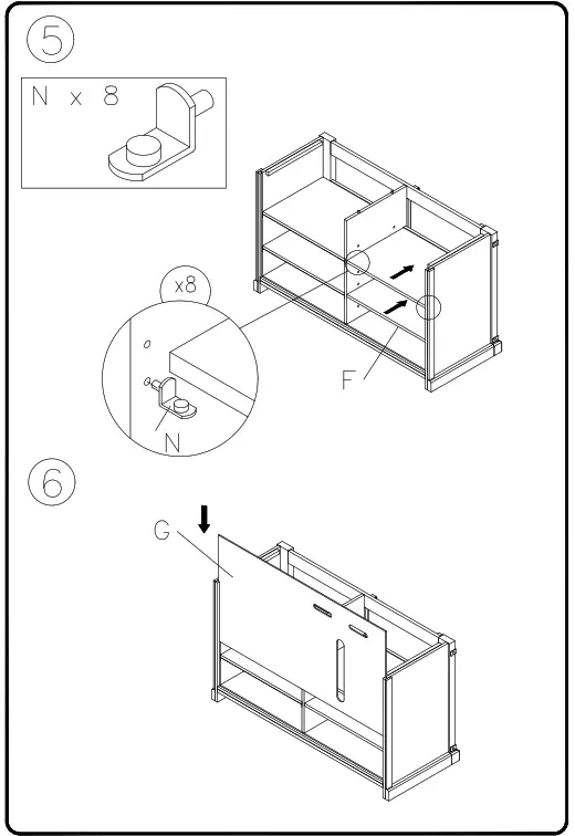 ASHLEY W56228 Budmore 50 Inch TV Stand - 6