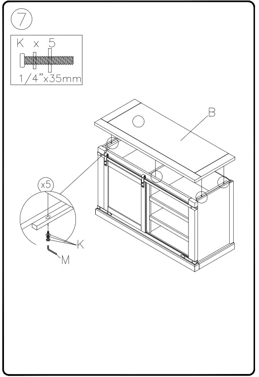 ASHLEY W56228 Budmore 50 Inch TV Stand - 7
