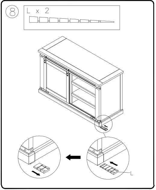 ASHLEY W56228 Budmore 50 Inch TV Stand - 8