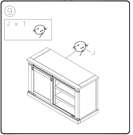 ASHLEY W56228 Budmore 50 Inch TV Stand - 9
