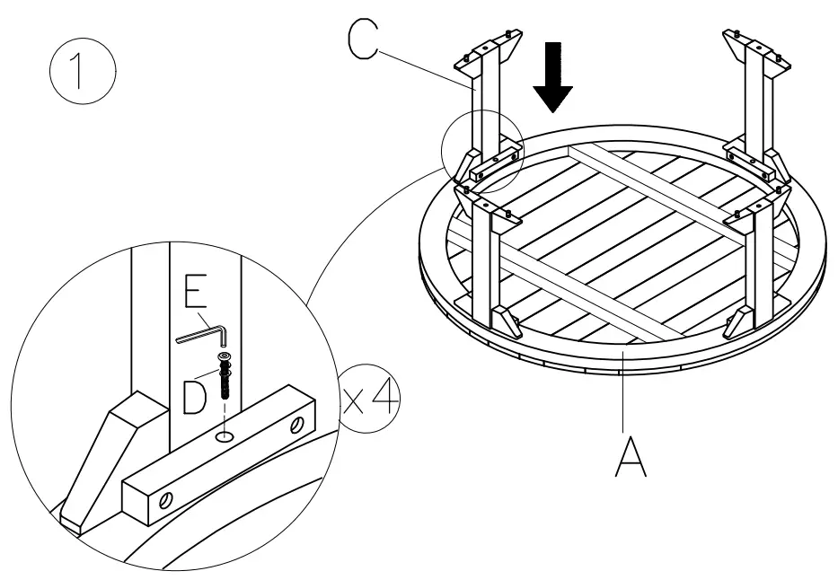 ASHLEY T745-8 Rogness Lift Top Cocktail Table - fig 2