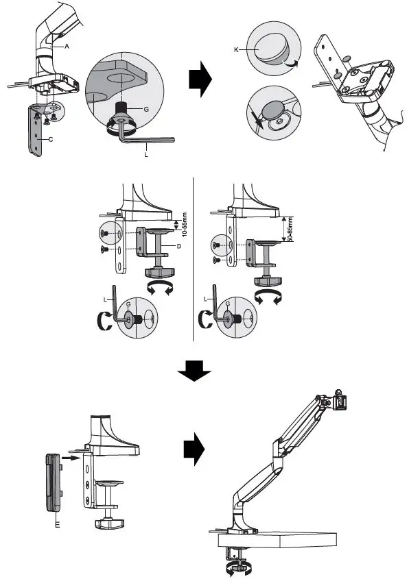 alza-ergo-APW-EGAR7001S-Arm-Monitor-Holder-fig 2