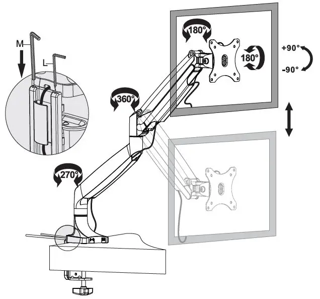 alza-ergo-APW-EGAR7001S-Arm-Monitor-Holder-fig 9