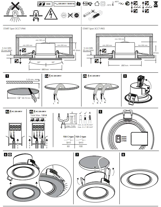 Sylvania Lighting START Spot 3CCT LED 1