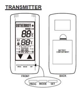 SkyTech RC-110V-PROG Remote Control Thermostat User Manual