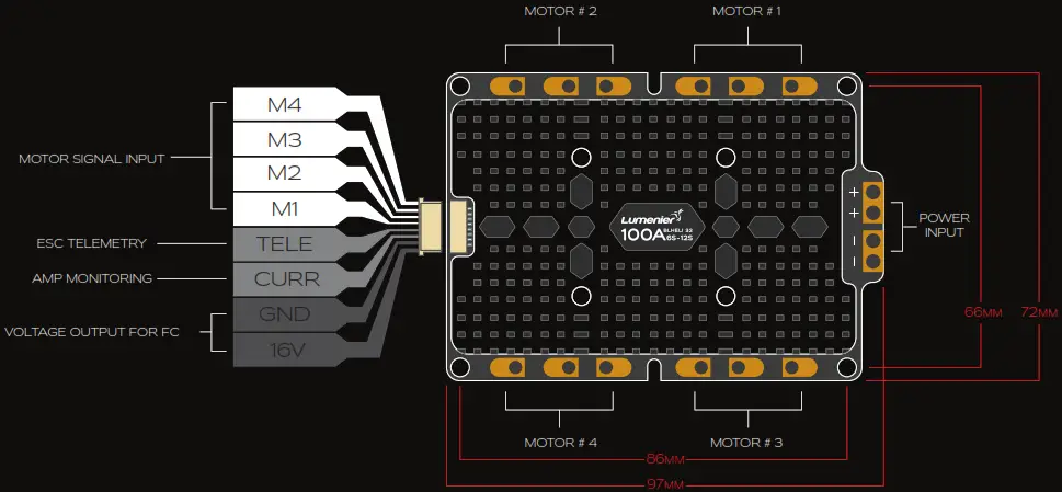 Lumenier 100A 6 12S BLHeli 32 4 in 1 ESC ELITE PRO - Discription