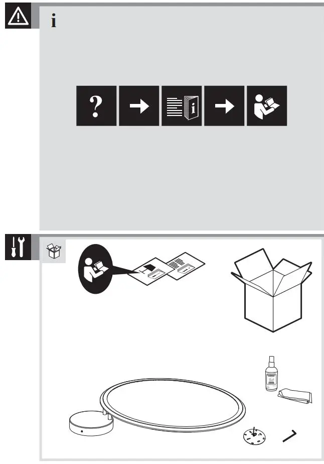 Artemide Discovery LED Ceiling-Wall Light Installation Guide - What's in the box