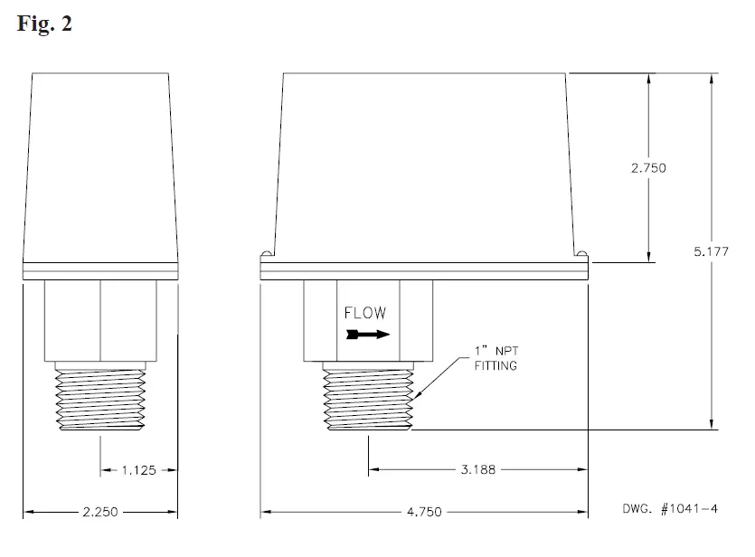 POTTER IFS-WP 1 and 2-IFSS-WP 1 and 2 Industrial Flow Switch 2