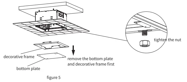 Grandview GPCK MB1000B Recessed Ceiling Motorized Projector Lift - figure