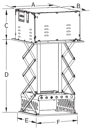 Grandview GPCK MB1000B Recessed Ceiling Motorized Projector Lift - projector1