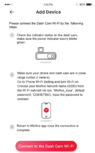 MIOFIVE Dash Cam - Using Your Miofive APP 2