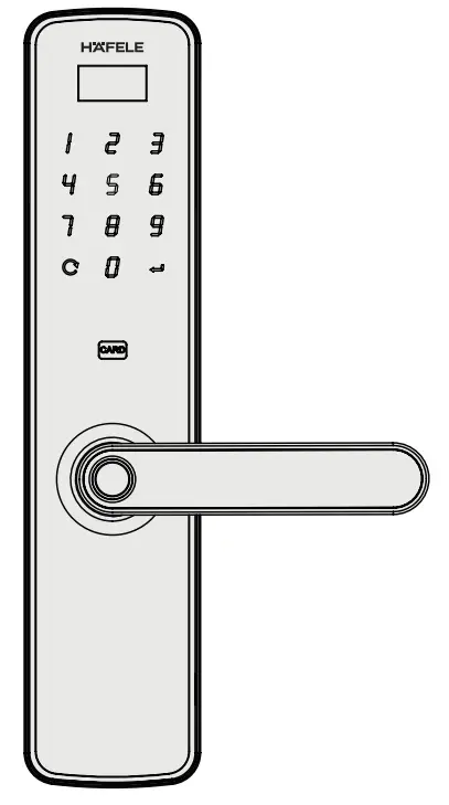 HAFELE DL7100 Pairing Manual Digital Door Lock with Smart Living Application