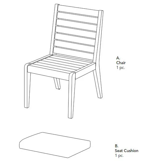 homestyle 5670 37 Chair - Part List 1