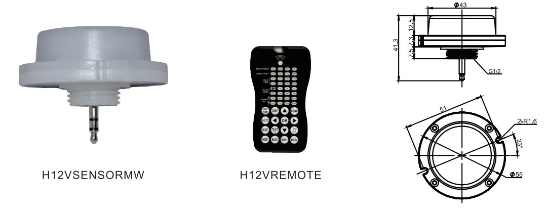 NICRO H12VSENSORMW Low Voltage Microwave Sensor